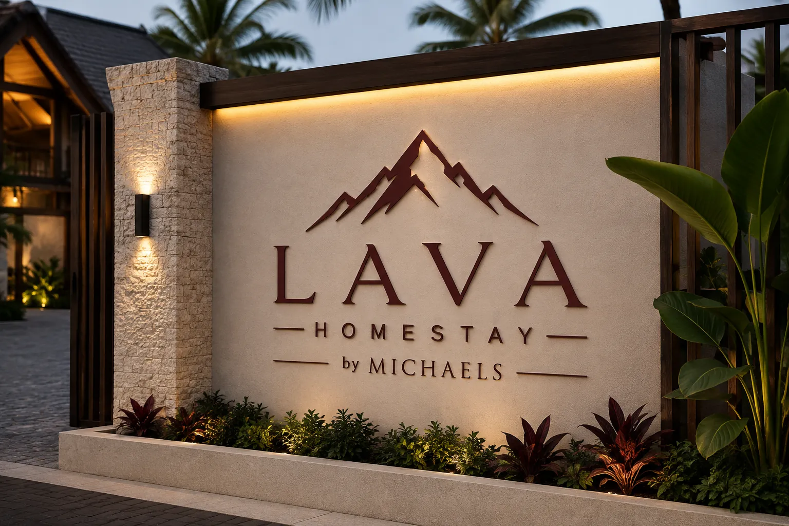 Lava Homestay by Michaels: Property Signage