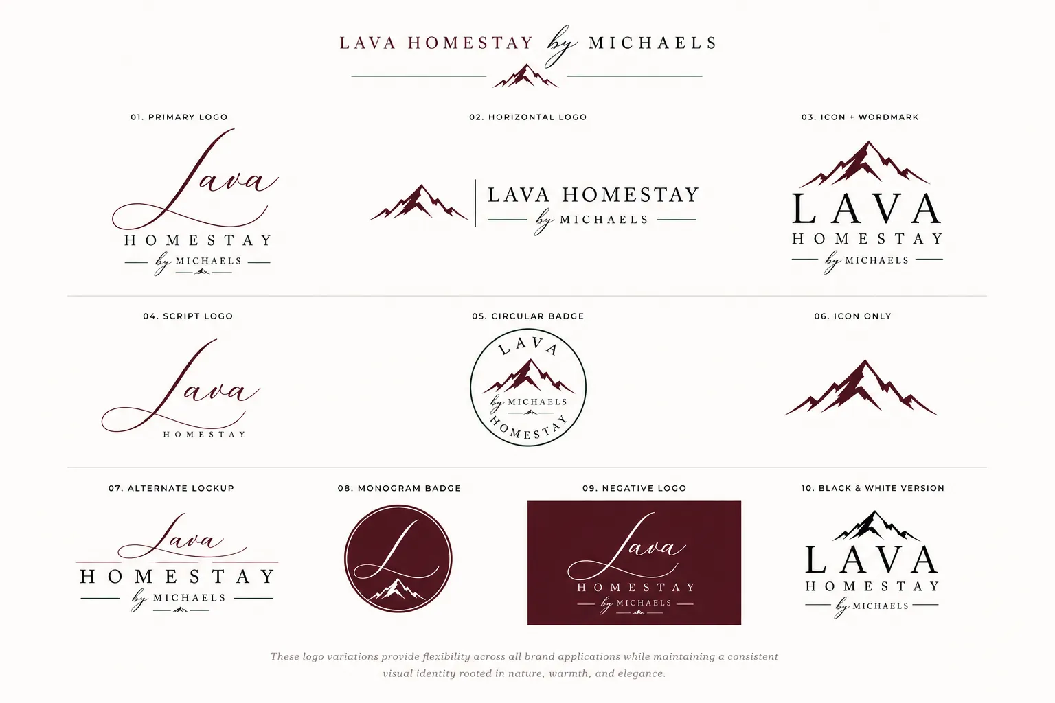 Lava Homestay by Michaels: Logo Variations