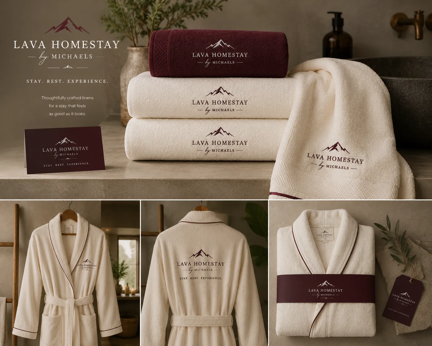 Lava Homestay by Michaels: Towel & Bathrobe