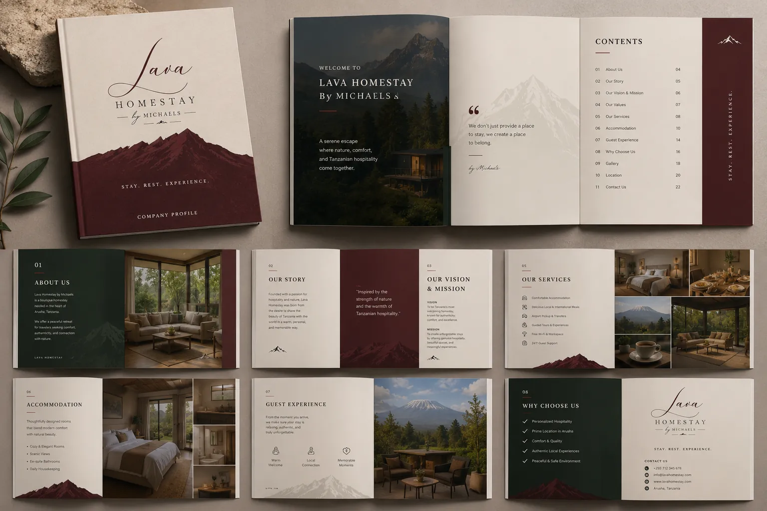 Company Profiles printing cover