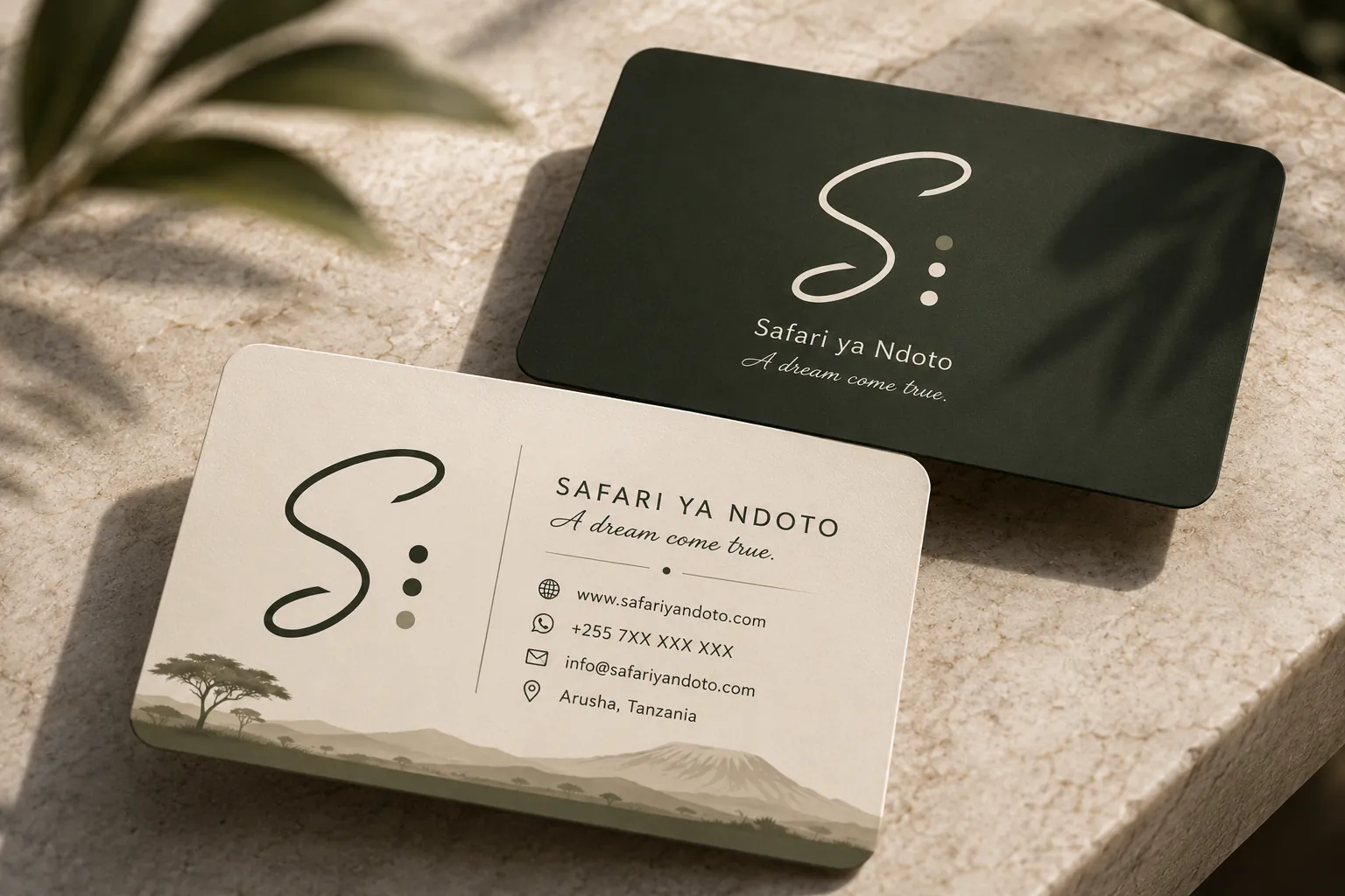 Safari ya Ndoto: Business Card