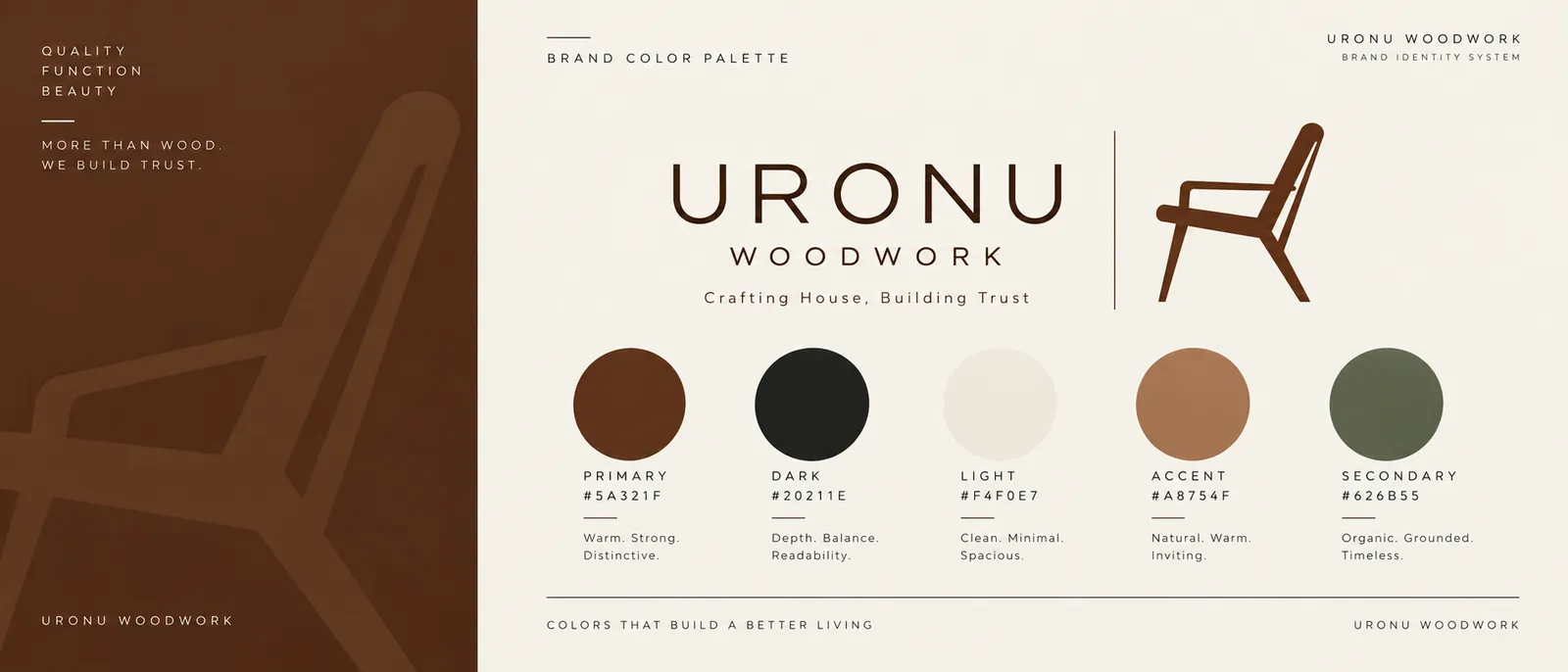 Uronu Woodwork: Color Palette